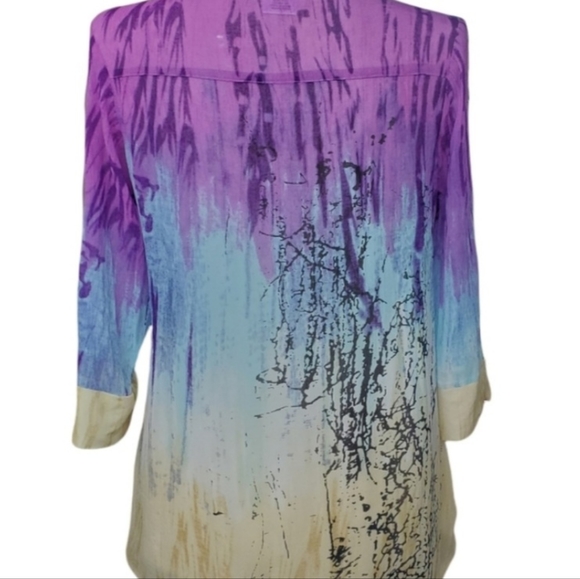 Parsley&Sage Sheer Button Up Blouse NWOT Size XL - Picture 3 of 5